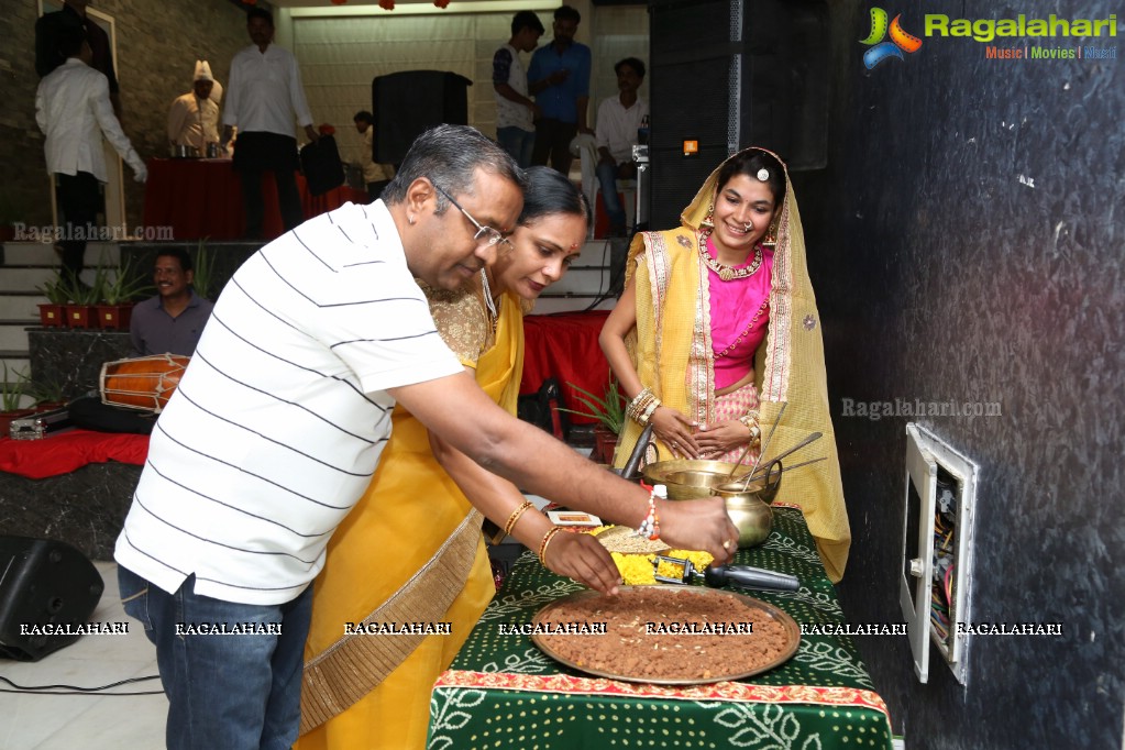 Teej Dhammoli Sindhara with Kishan Abhilasha Nagori at Rock Levelz, Hyderabad