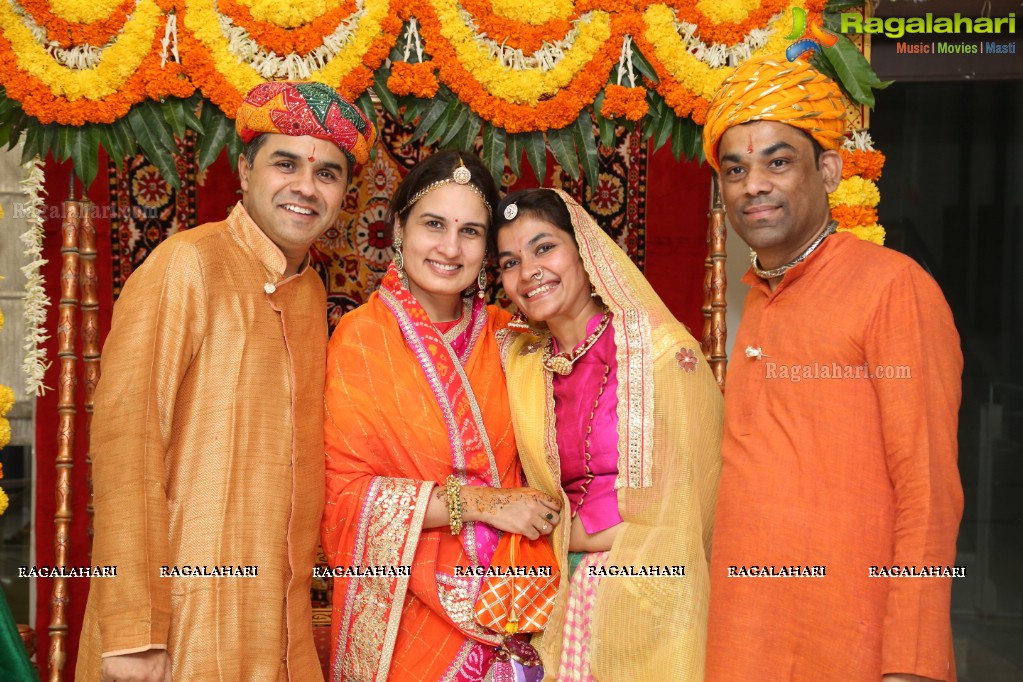 Teej Dhammoli Sindhara with Kishan Abhilasha Nagori at Rock Levelz, Hyderabad