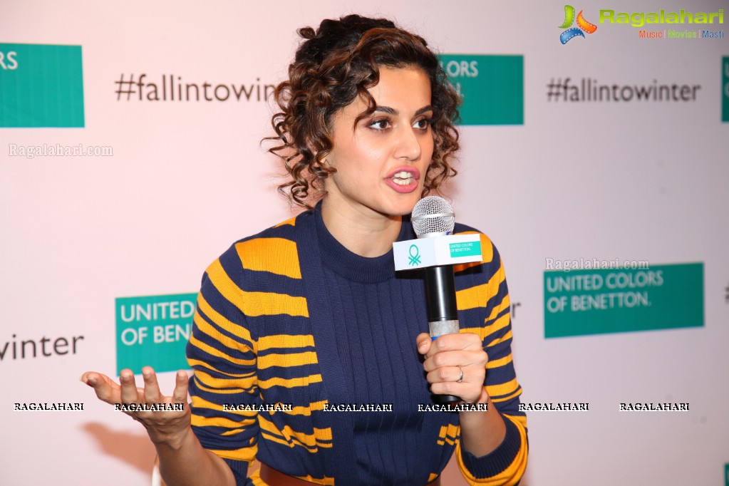 Taapsee Pannu launches United Colors of Benetton Store at Banjara Hills, Hyderabad