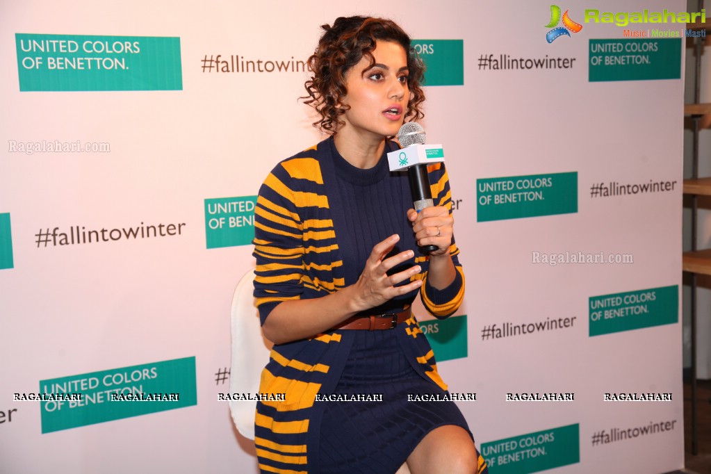Taapsee Pannu launches United Colors of Benetton Store at Banjara Hills, Hyderabad