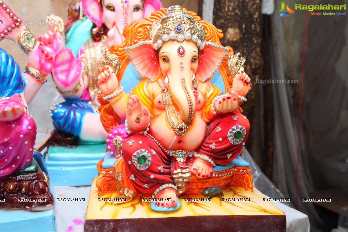 Ganesh Chaturthi Idols Sale at Uppal, Hyderabad