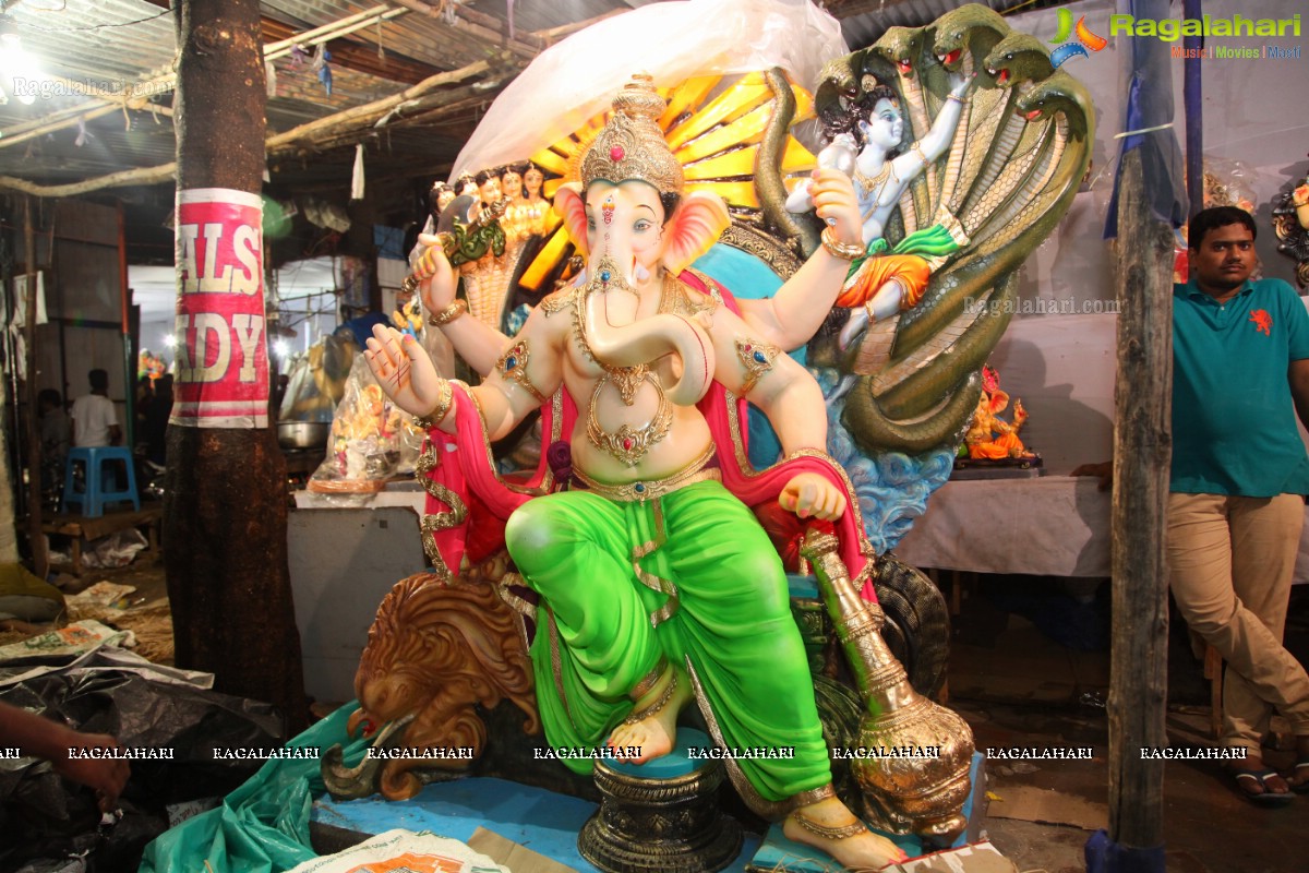 Ganesh Chaturthi Idols Sale at Uppal, Hyderabad