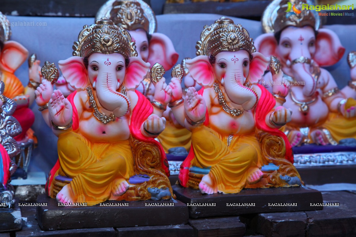 Ganesh Chaturthi Idols Sale at Uppal, Hyderabad