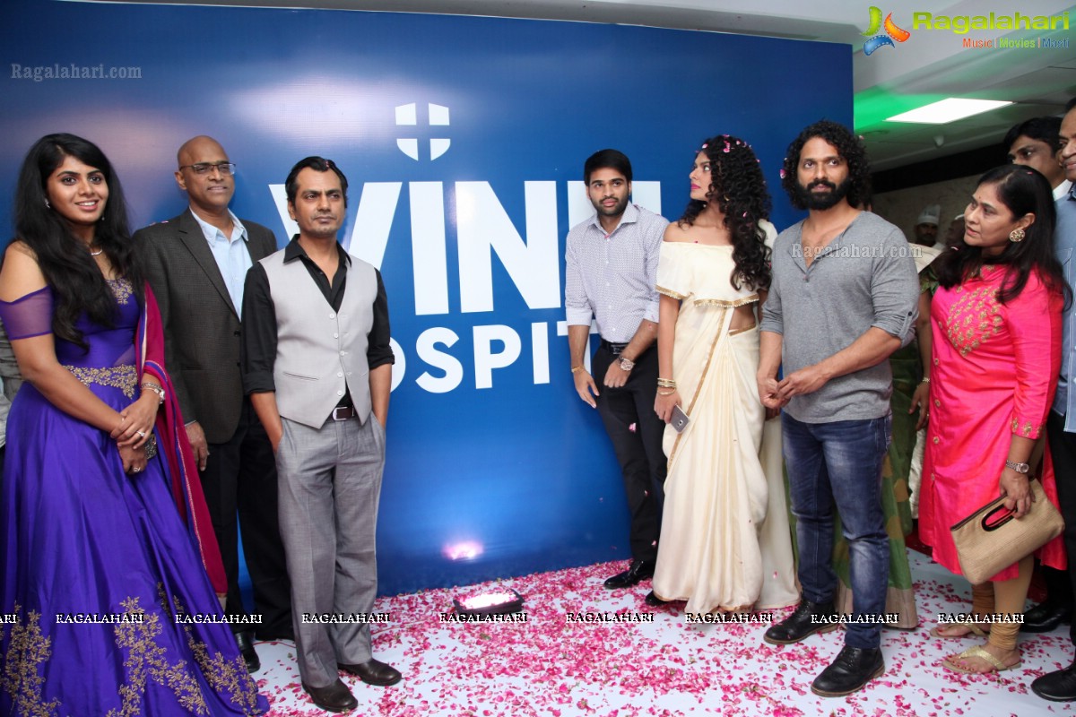 Vinn Hospital Logo Launch by Babumoshai Bandookbaaz Cast