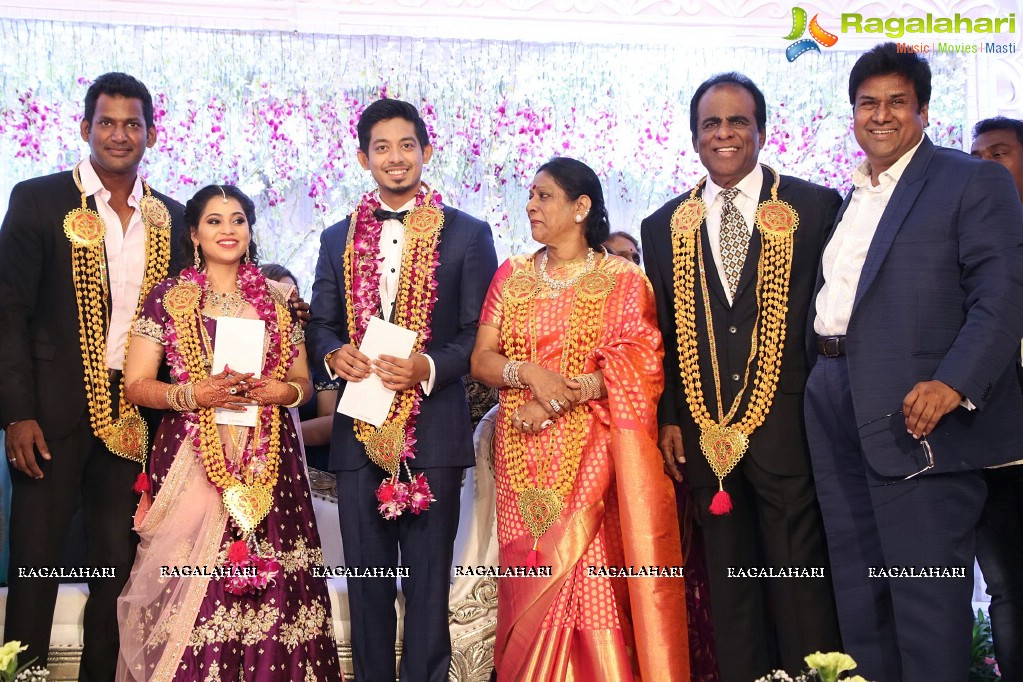 Vishal's Sister Aishwarya Reddy - Vummidi Kritish Wedding Reception