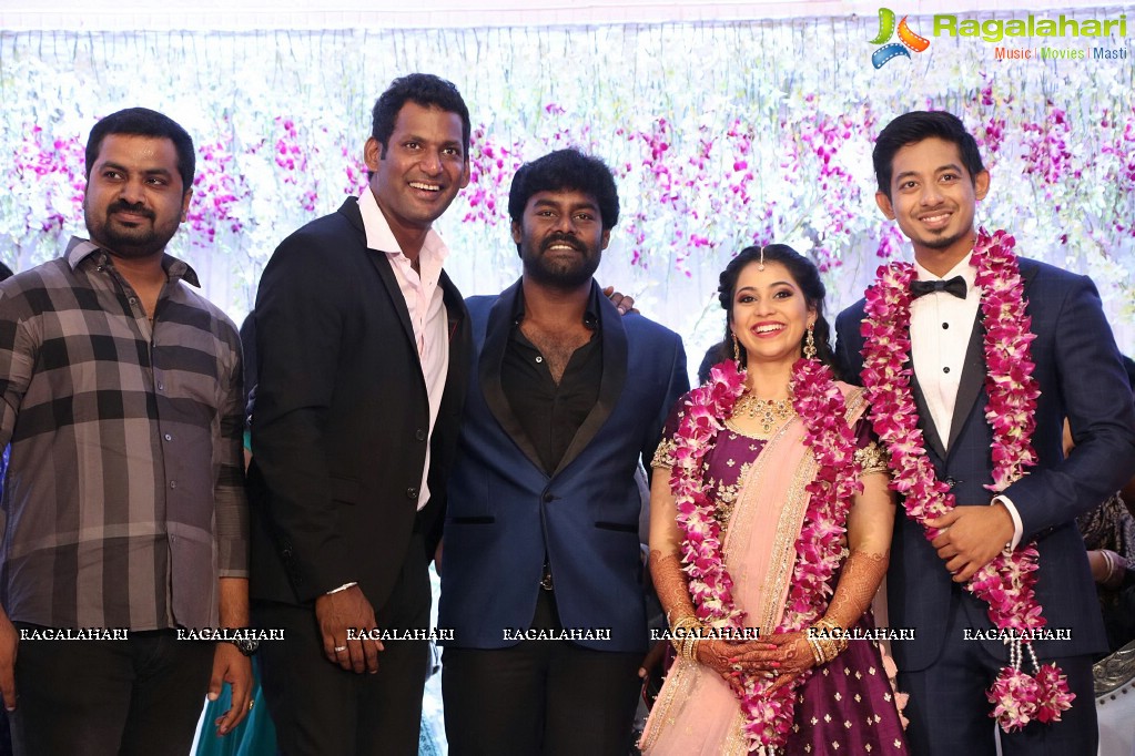 Vishal's Sister Aishwarya Reddy - Vummidi Kritish Wedding Reception