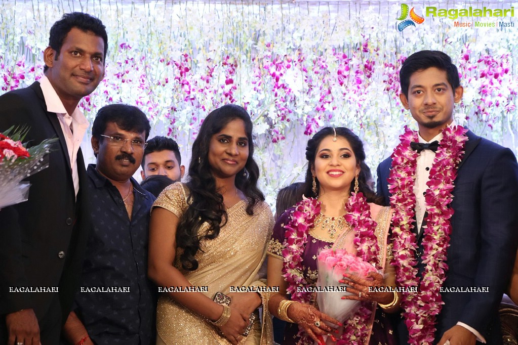 Vishal's Sister Aishwarya Reddy - Vummidi Kritish Wedding Reception