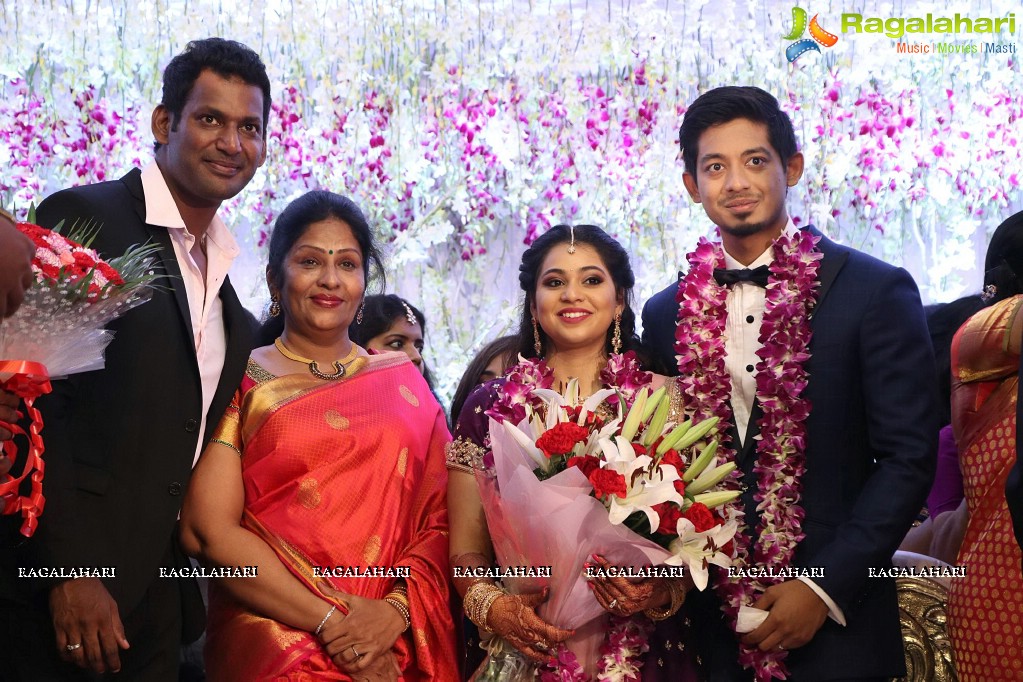 Vishal's Sister Aishwarya Reddy - Vummidi Kritish Wedding Reception