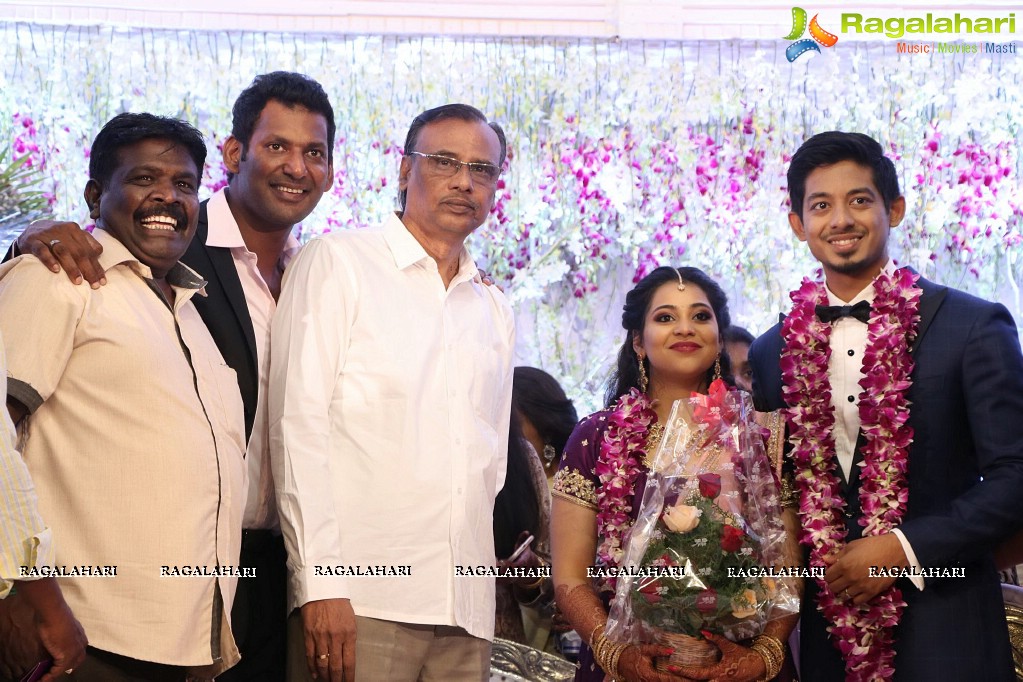 Vishal's Sister Aishwarya Reddy - Vummidi Kritish Wedding Reception