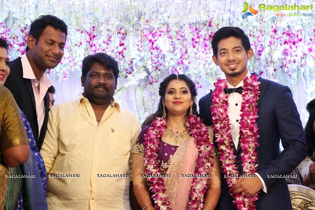 Vishal's Sister Aishwarya Reddy - Vummidi Kritish Wedding Reception