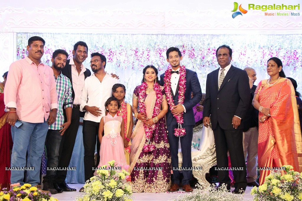 Vishal's Sister Aishwarya Reddy - Vummidi Kritish Wedding Reception