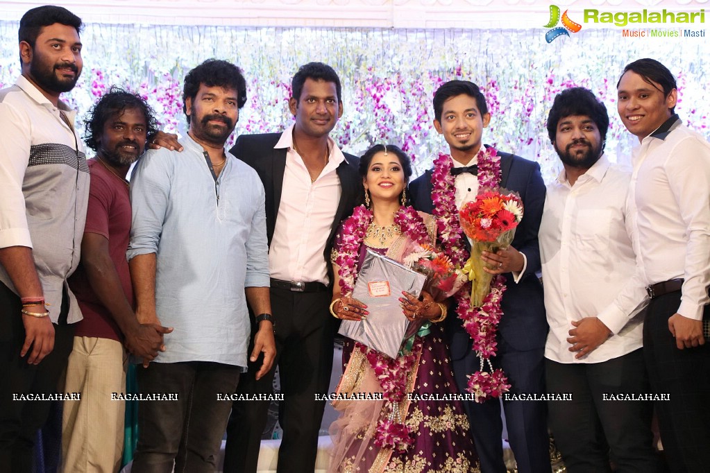 Vishal's Sister Aishwarya Reddy - Vummidi Kritish Wedding Reception