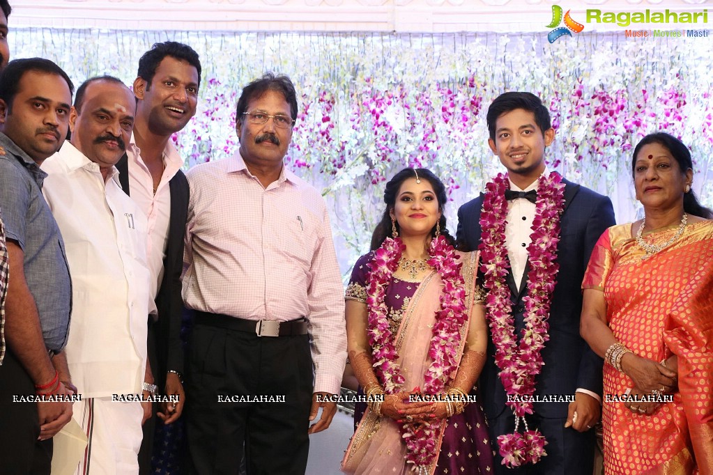 Vishal's Sister Aishwarya Reddy - Vummidi Kritish Wedding Reception