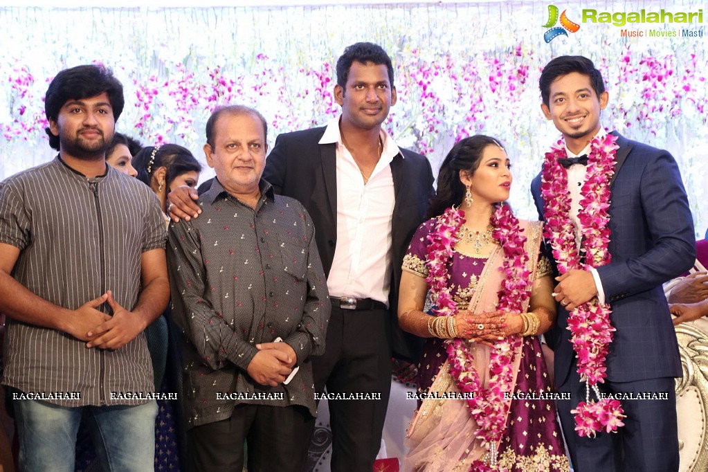 Vishal's Sister Aishwarya Reddy - Vummidi Kritish Wedding Reception