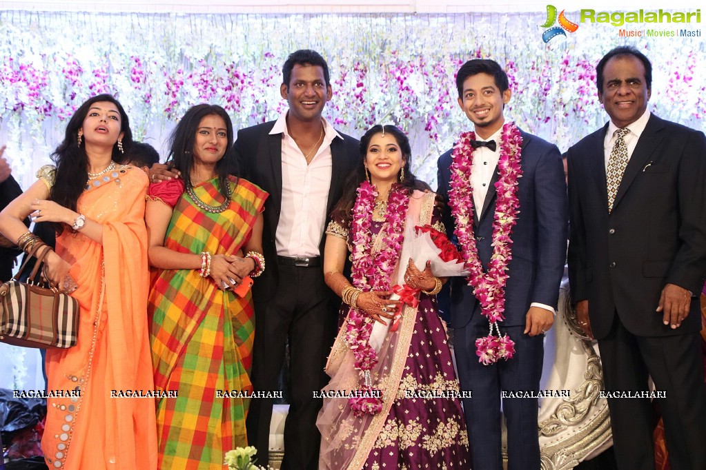 Vishal's Sister Aishwarya Reddy - Vummidi Kritish Wedding Reception