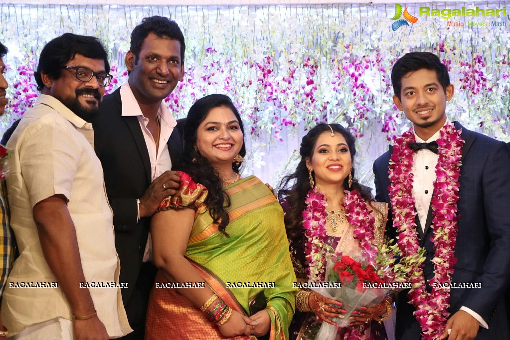 Vishal's Sister Aishwarya Reddy - Vummidi Kritish Wedding Reception