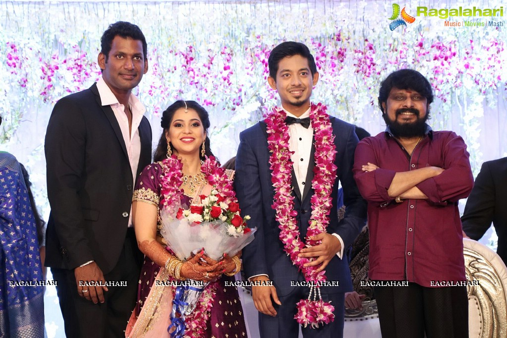 Vishal's Sister Aishwarya Reddy - Vummidi Kritish Wedding Reception