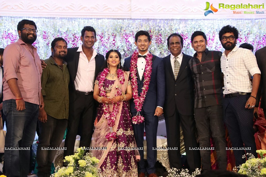 Vishal's Sister Aishwarya Reddy - Vummidi Kritish Wedding Reception