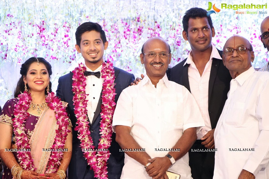 Vishal's Sister Aishwarya Reddy - Vummidi Kritish Wedding Reception