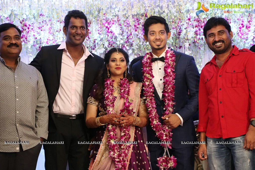 Vishal's Sister Aishwarya Reddy - Vummidi Kritish Wedding Reception