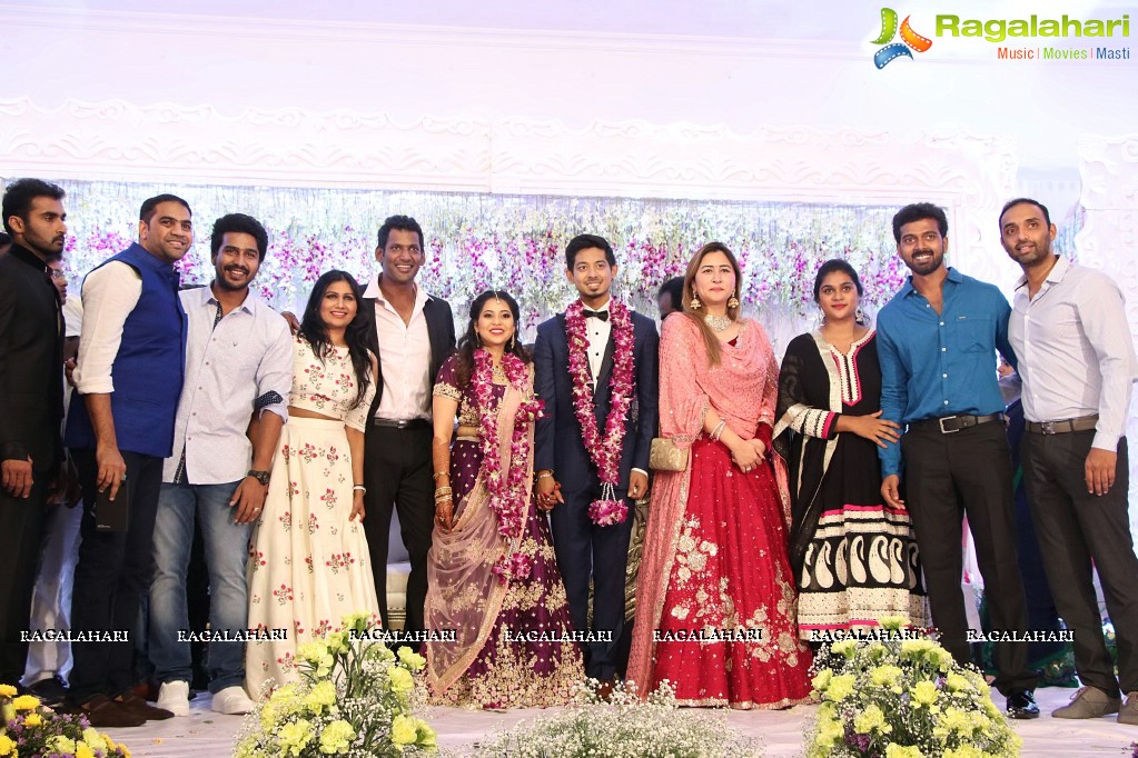 Vishal's Sister Aishwarya Reddy - Vummidi Kritish Wedding Reception