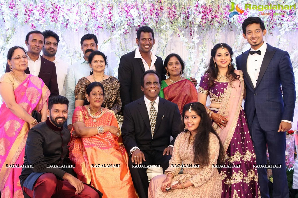 Vishal's Sister Aishwarya Reddy - Vummidi Kritish Wedding Reception