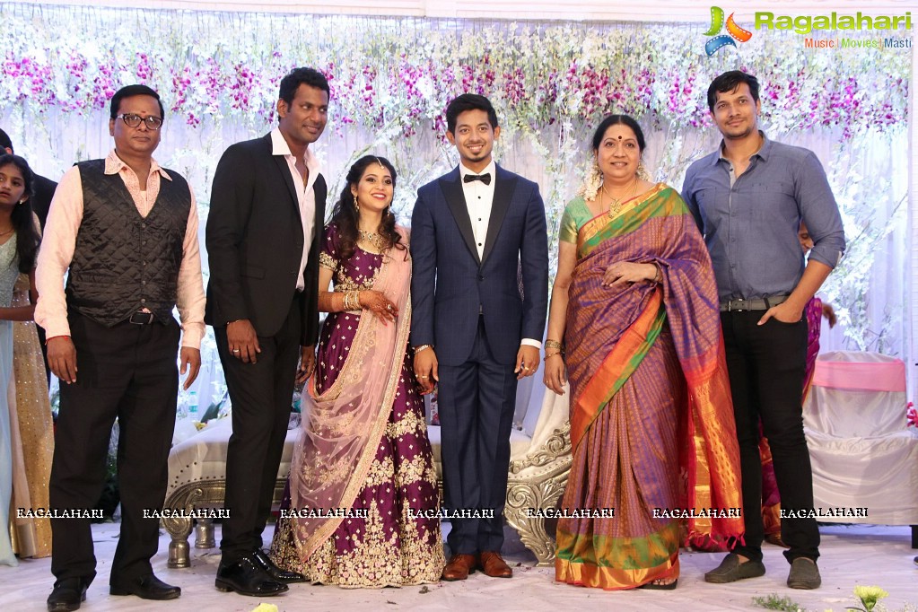 Vishal's Sister Aishwarya Reddy - Vummidi Kritish Wedding Reception