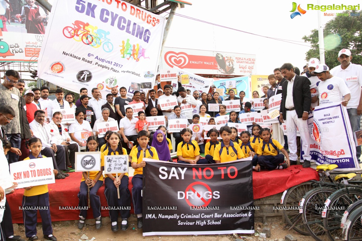 Say No To Drugs 5K - Cycling by Youth For Anticorruption, MCC Bar Association & Indian Medical Association at Necklace Road