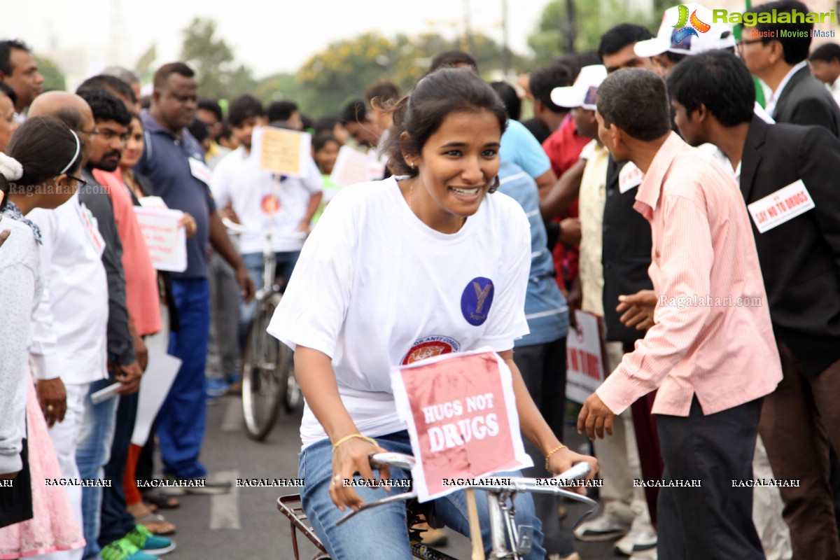 Say No To Drugs 5K - Cycling by Youth For Anticorruption, MCC Bar Association & Indian Medical Association at Necklace Road