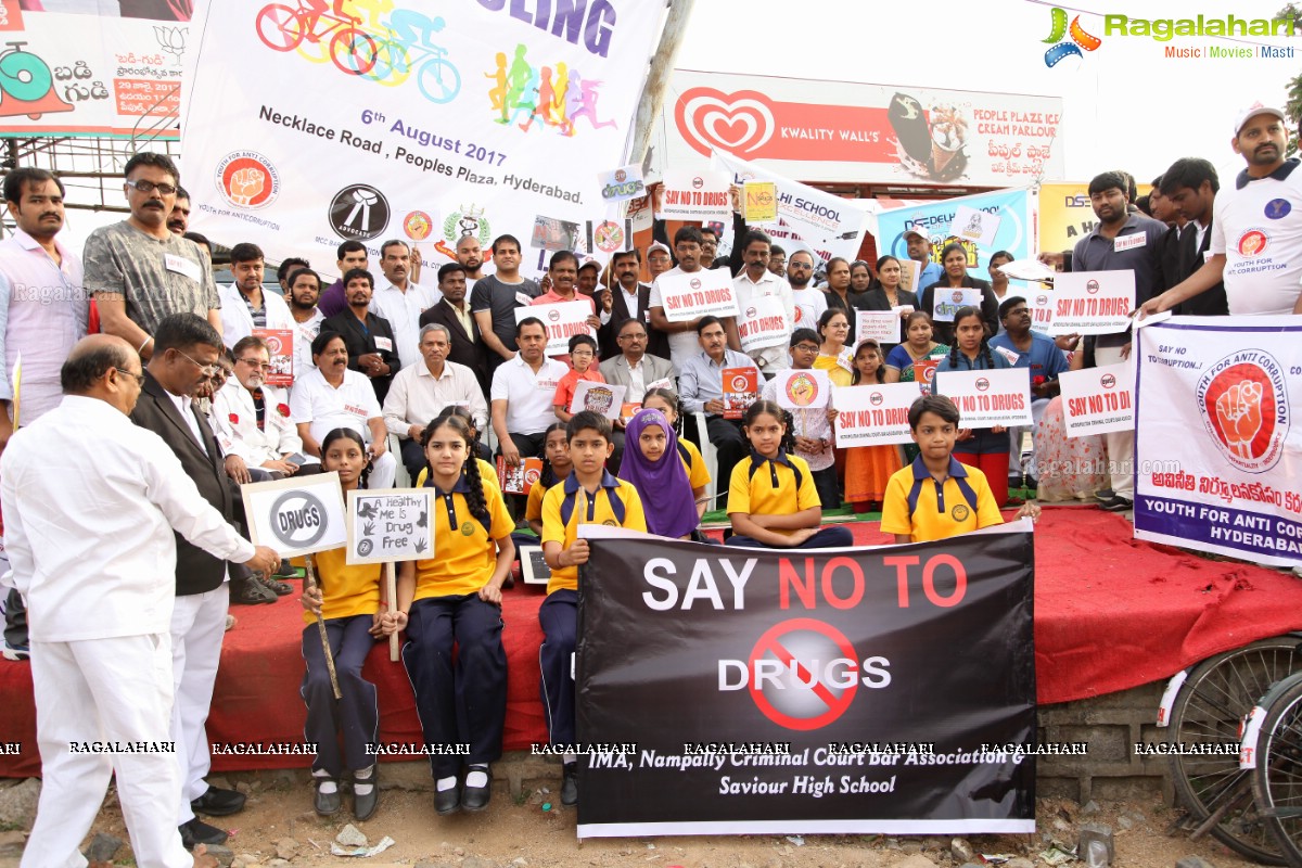 Say No To Drugs 5K - Cycling by Youth For Anticorruption, MCC Bar Association & Indian Medical Association at Necklace Road