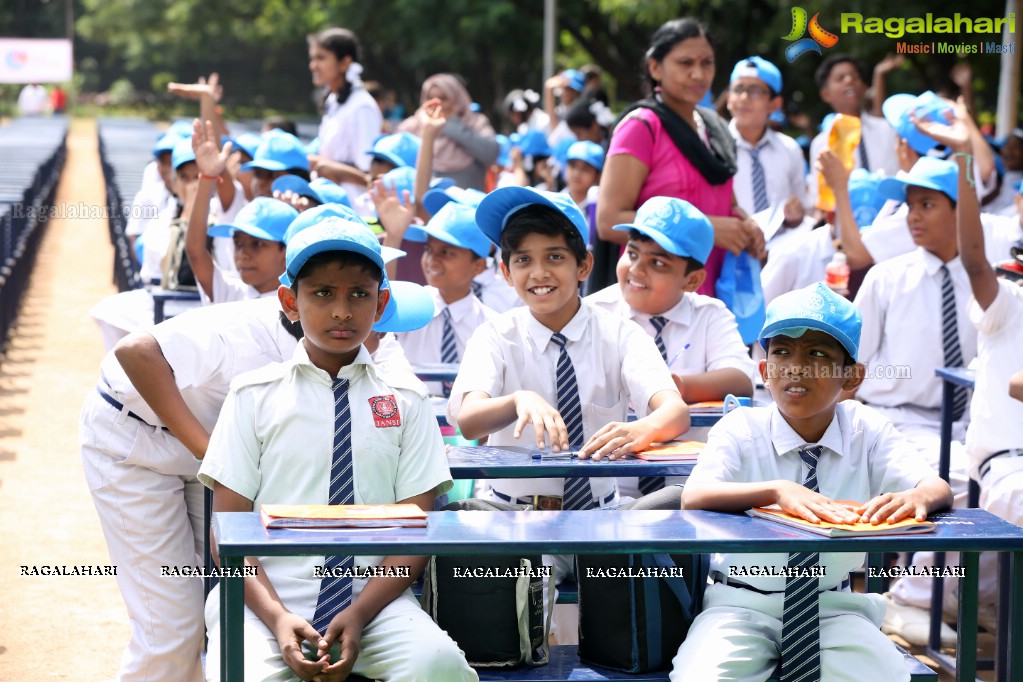 Distribution of 2802 School Benches for Govt Schools at G. Narayanamma Institute of Technology & Science, Hyderabad