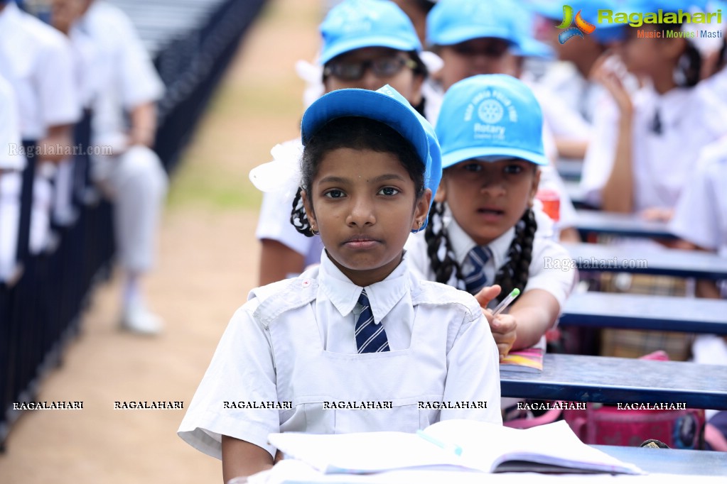 Distribution of 2802 School Benches for Govt Schools at G. Narayanamma Institute of Technology & Science, Hyderabad