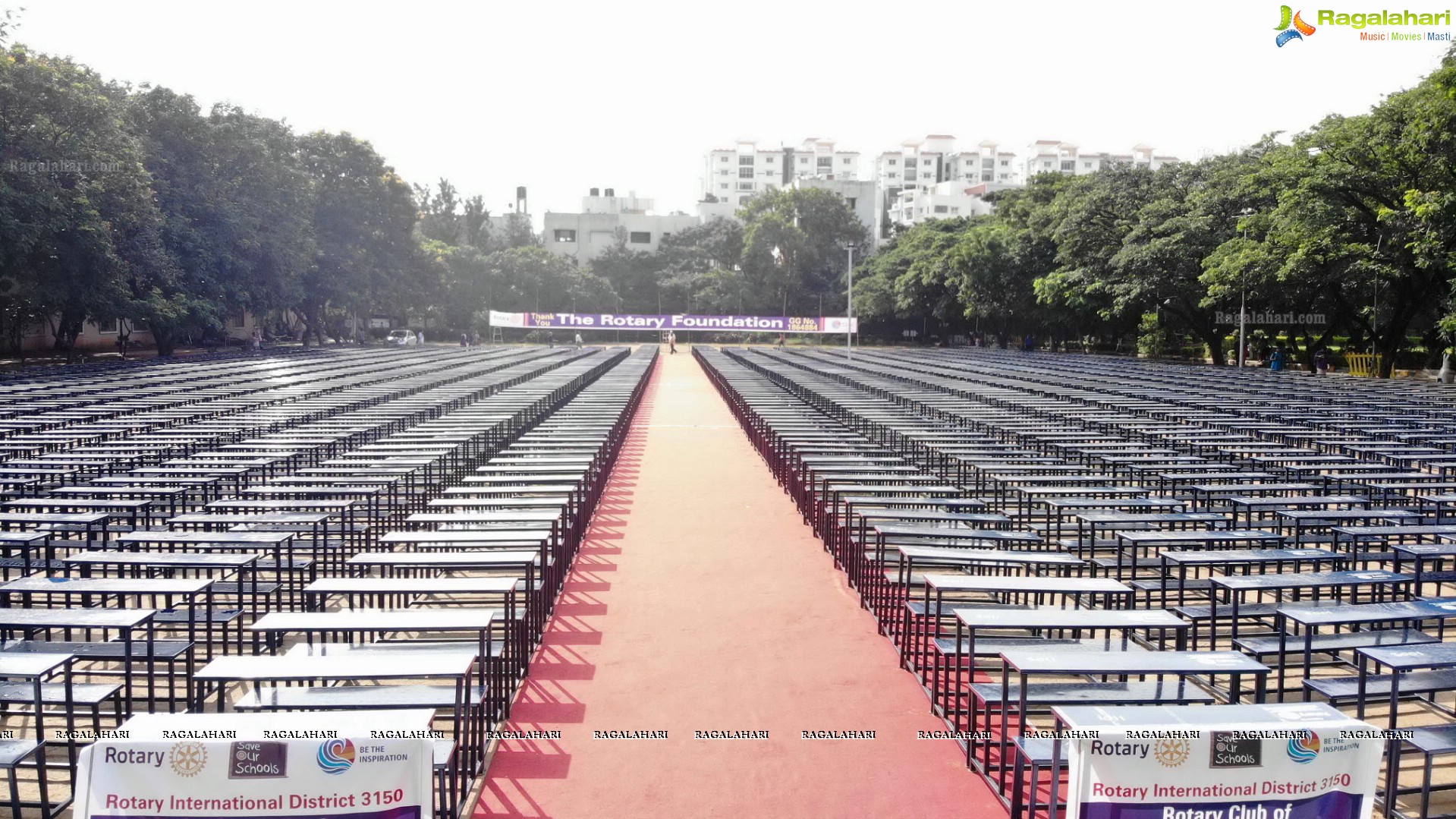 Distribution of 2802 School Benches for Govt Schools at G. Narayanamma Institute of Technology & Science, Hyderabad
