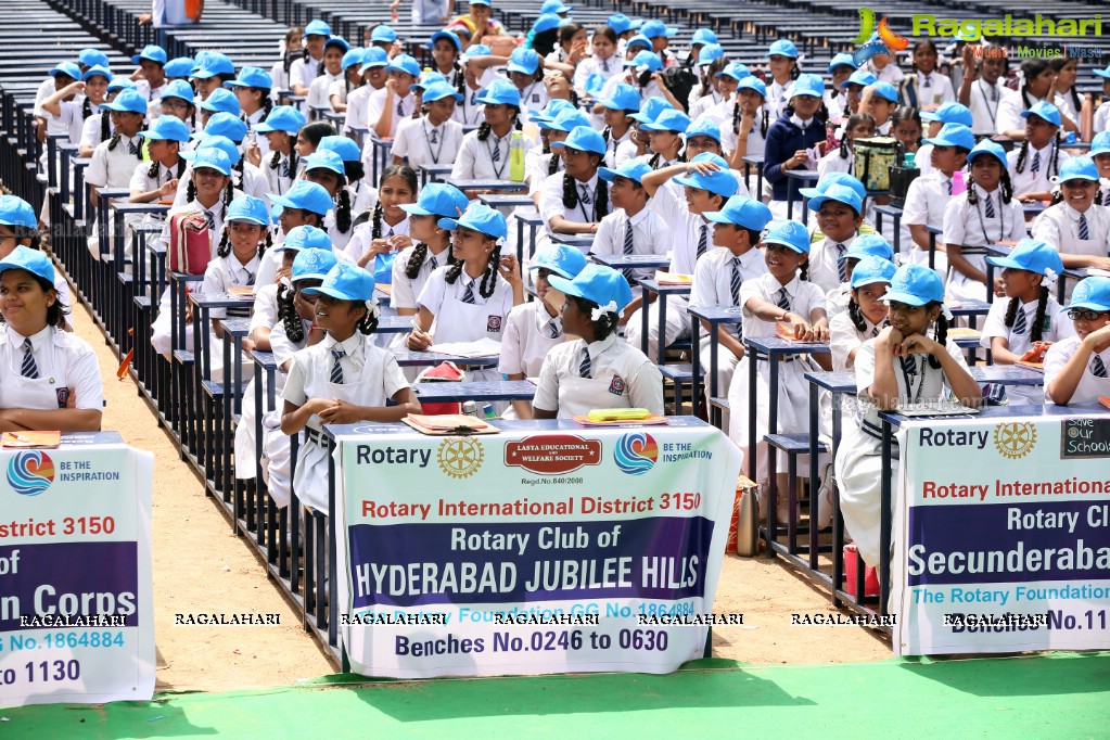 Distribution of 2802 School Benches for Govt Schools at G. Narayanamma Institute of Technology & Science, Hyderabad