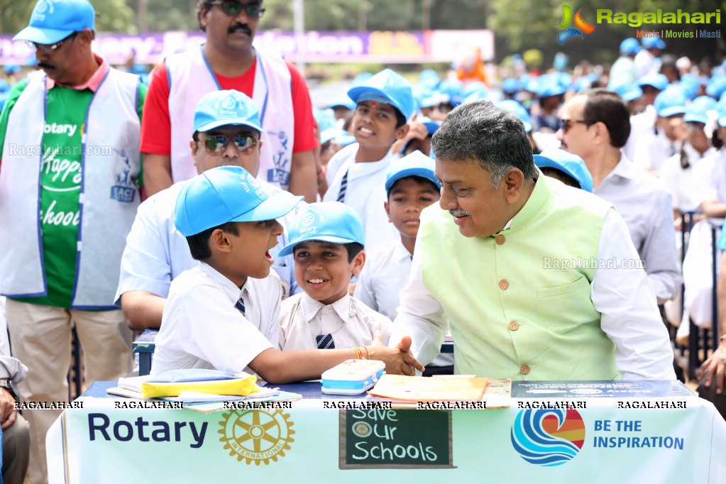 Distribution of 2802 School Benches for Govt Schools at G. Narayanamma Institute of Technology & Science, Hyderabad