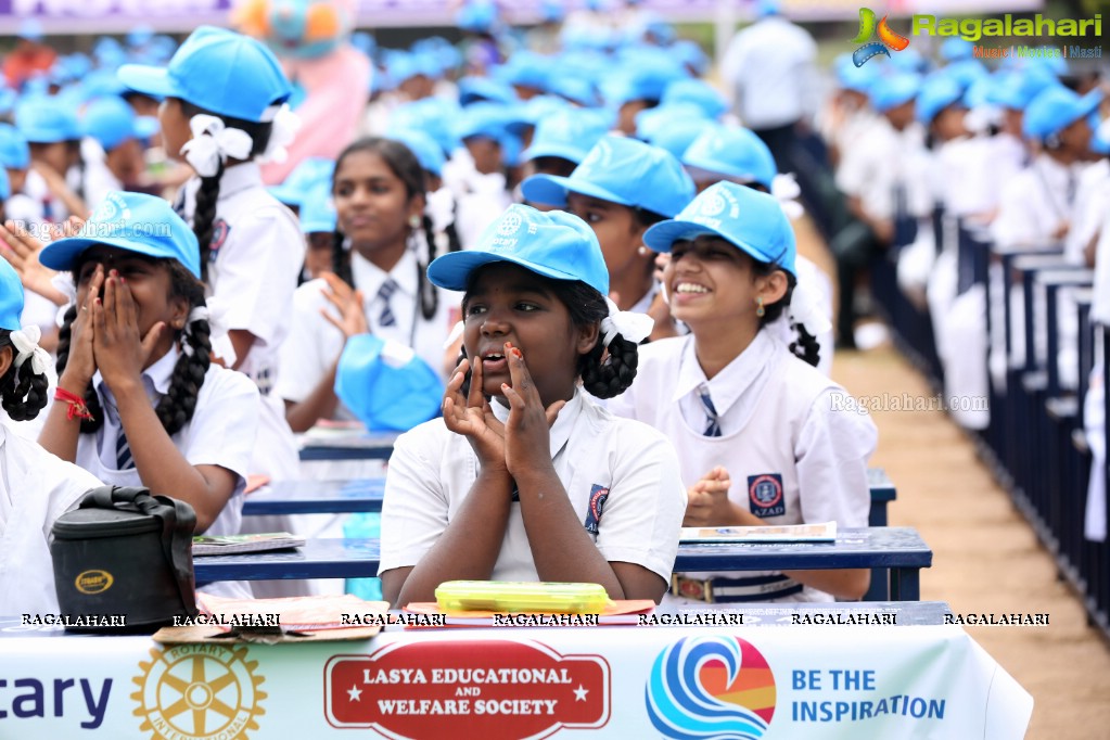 Distribution of 2802 School Benches for Govt Schools at G. Narayanamma Institute of Technology & Science, Hyderabad