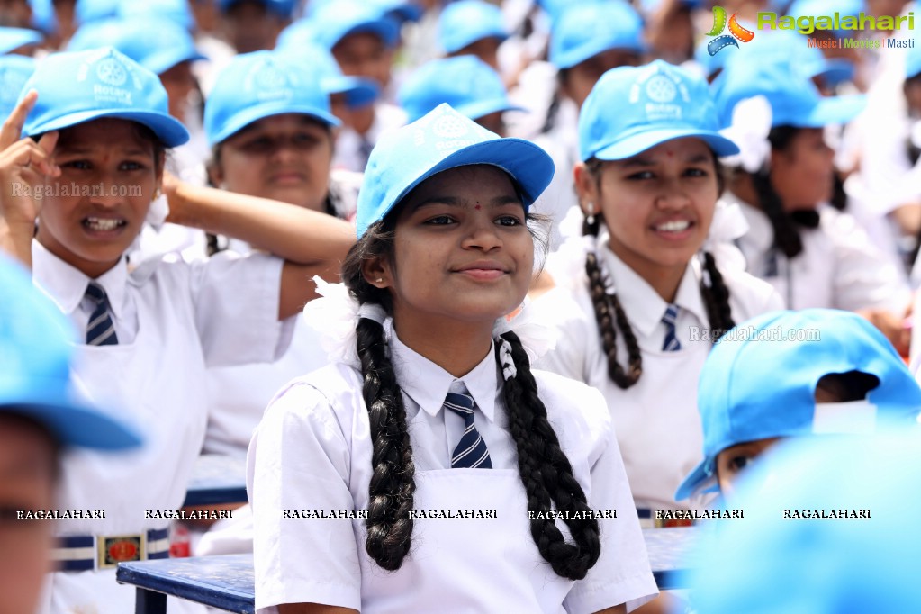 Distribution of 2802 School Benches for Govt Schools at G. Narayanamma Institute of Technology & Science, Hyderabad