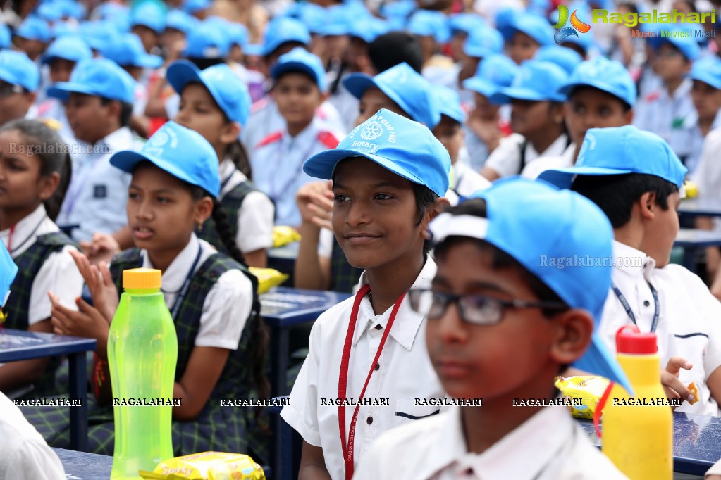 Distribution of 2802 School Benches for Govt Schools at G. Narayanamma Institute of Technology & Science, Hyderabad