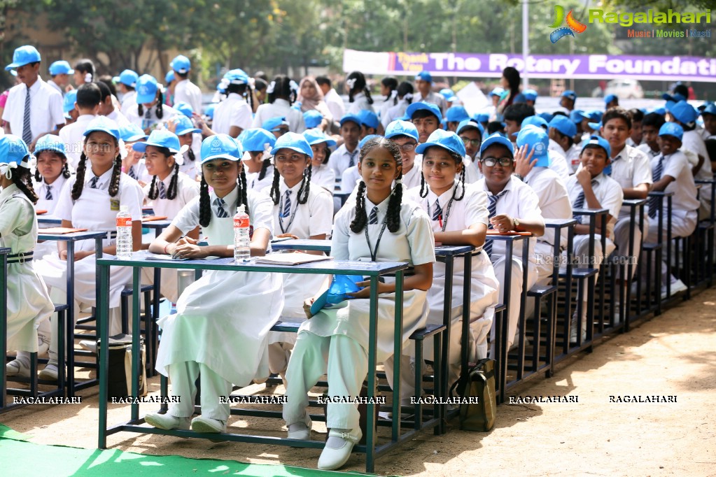 Distribution of 2802 School Benches for Govt Schools at G. Narayanamma Institute of Technology & Science, Hyderabad