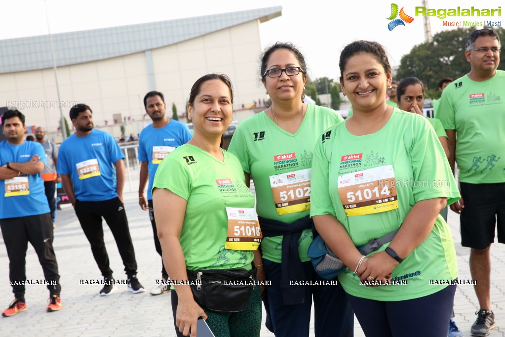 IT Secretary Jayesh Ranjan flags off 5K Fun Run - Airtel Hyderabad Marathon 