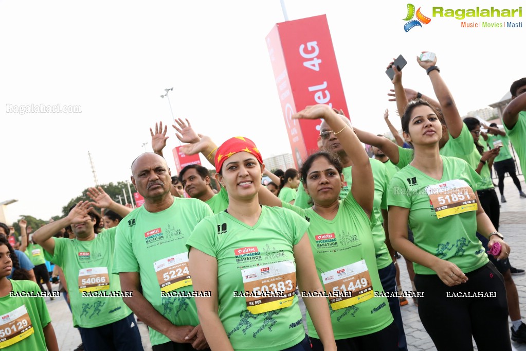 IT Secretary Jayesh Ranjan flags off 5K Fun Run - Airtel Hyderabad Marathon 