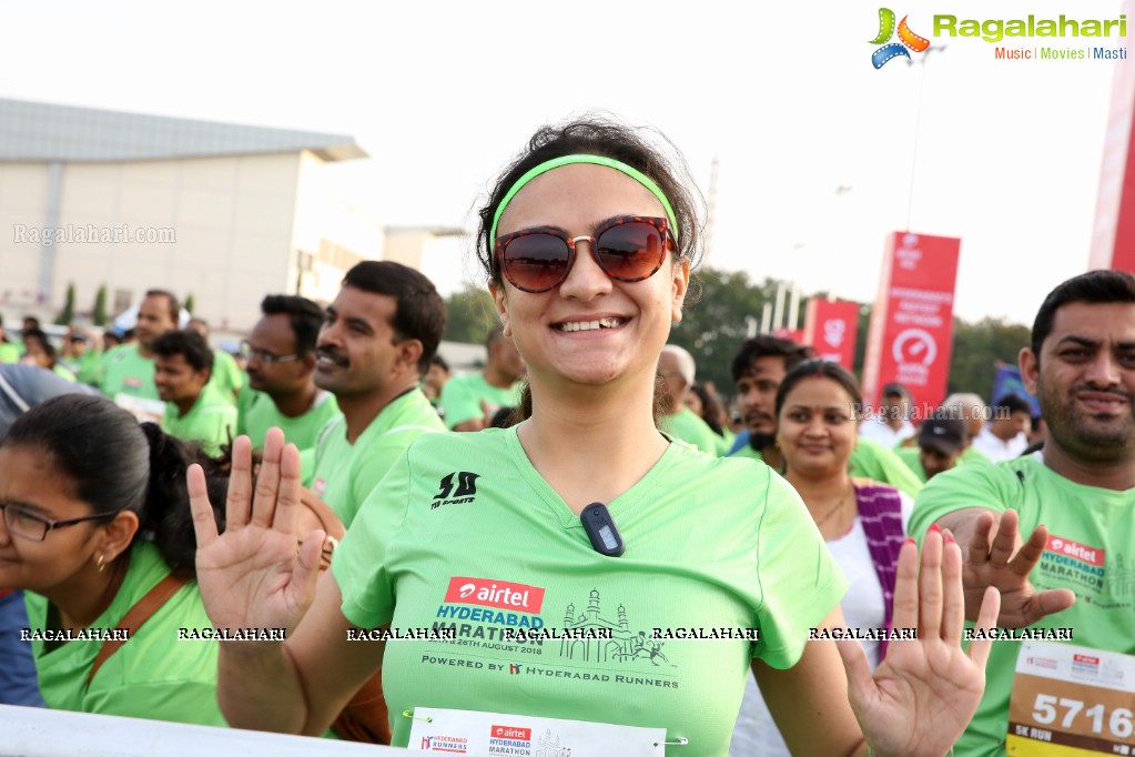 IT Secretary Jayesh Ranjan flags off 5K Fun Run - Airtel Hyderabad Marathon 