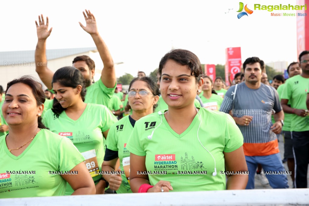 IT Secretary Jayesh Ranjan flags off 5K Fun Run - Airtel Hyderabad Marathon 