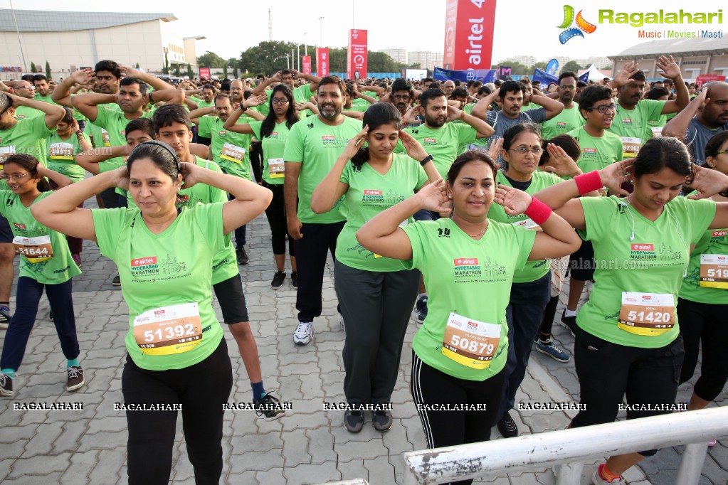 IT Secretary Jayesh Ranjan flags off 5K Fun Run - Airtel Hyderabad Marathon 