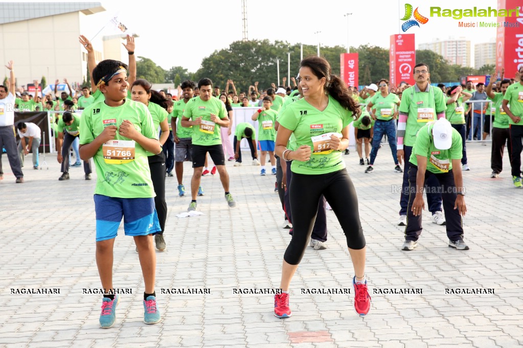 IT Secretary Jayesh Ranjan flags off 5K Fun Run - Airtel Hyderabad Marathon 