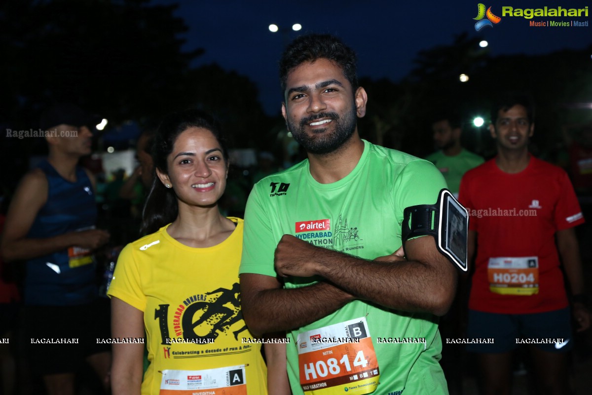 Airtel Hyderabad Marathon 2018 - FM, HM, 10K Run