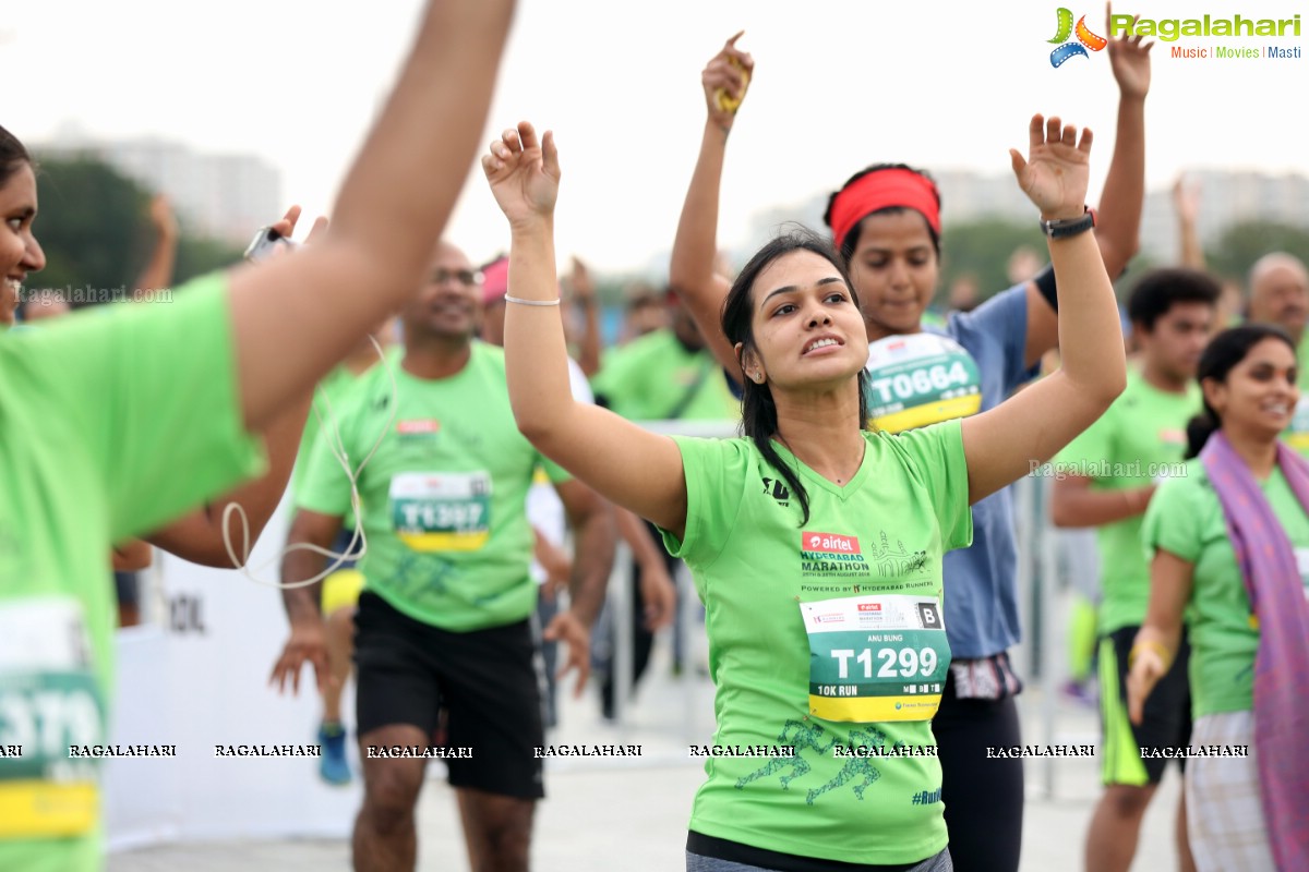 Airtel Hyderabad Marathon 2018 - FM, HM, 10K Run