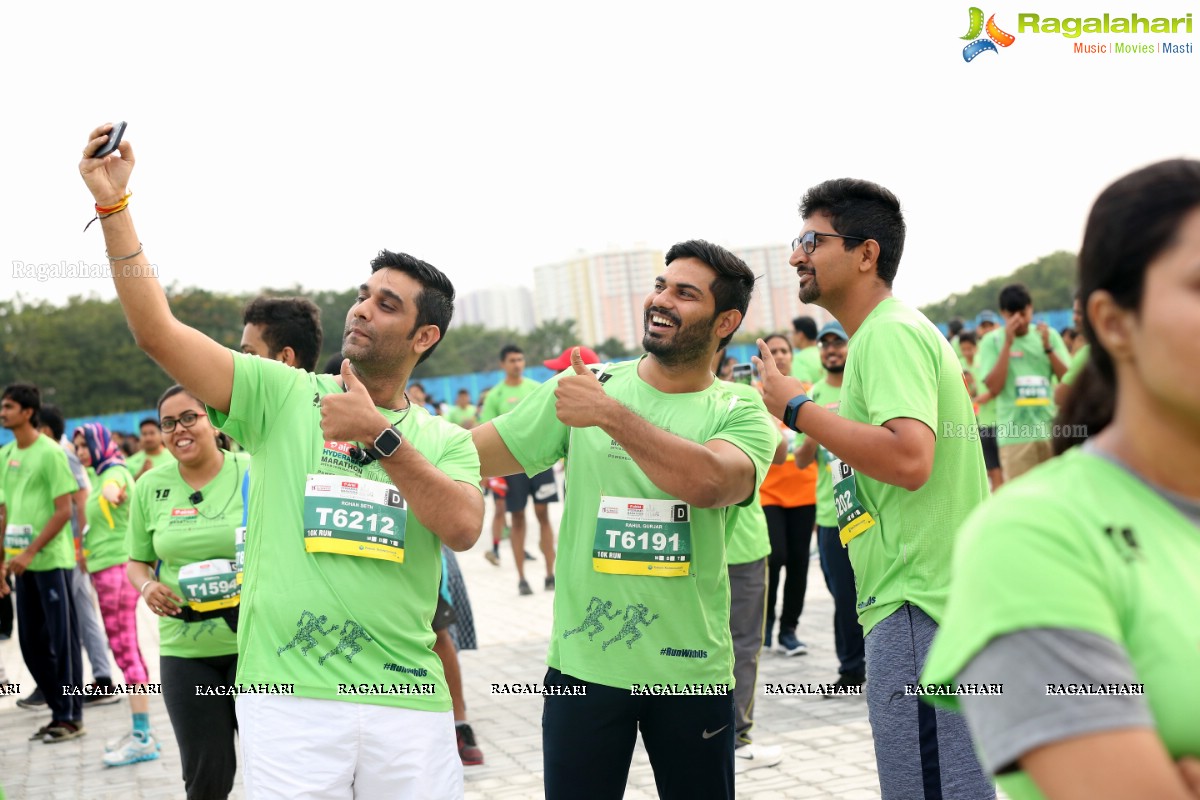 Airtel Hyderabad Marathon 2018 - FM, HM, 10K Run