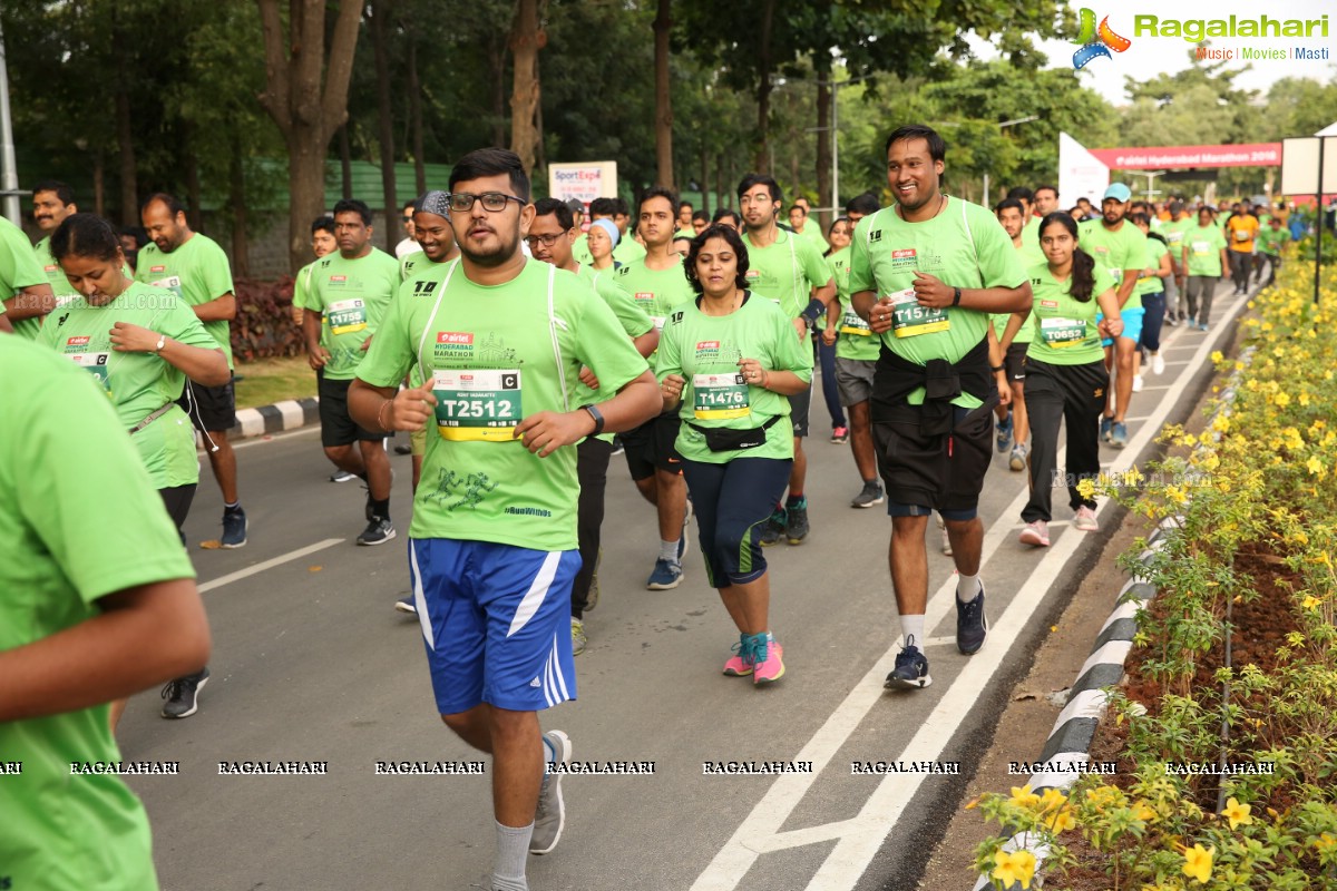 Airtel Hyderabad Marathon 2018 - FM, HM, 10K Run