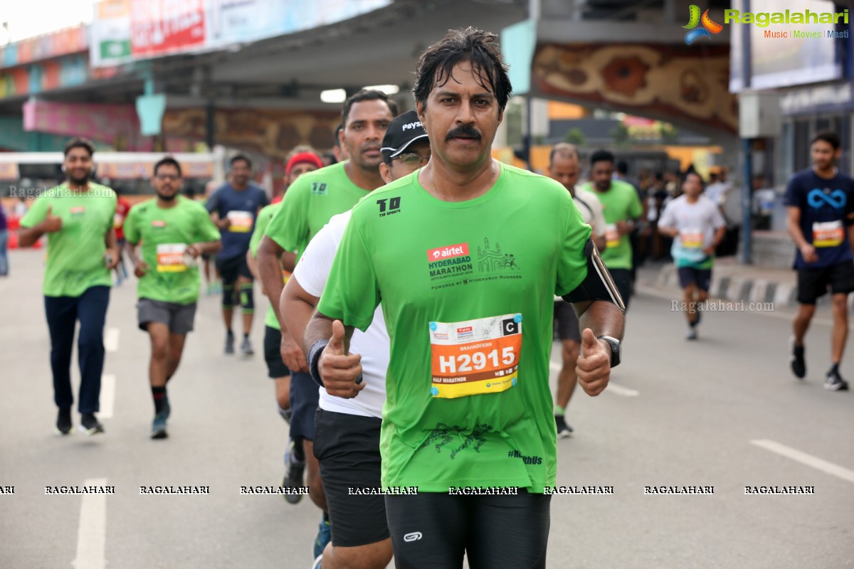 Airtel Hyderabad Marathon 2018 - FM, HM, 10K Run